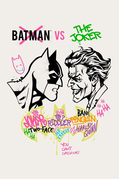 Camiseta DC Comics Batman vs Joker