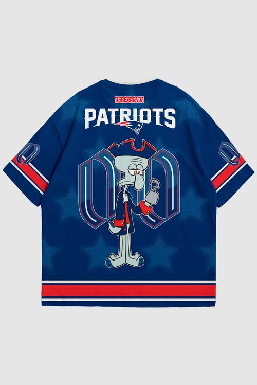 Camiseta NFL + Bob Esponja Patriots