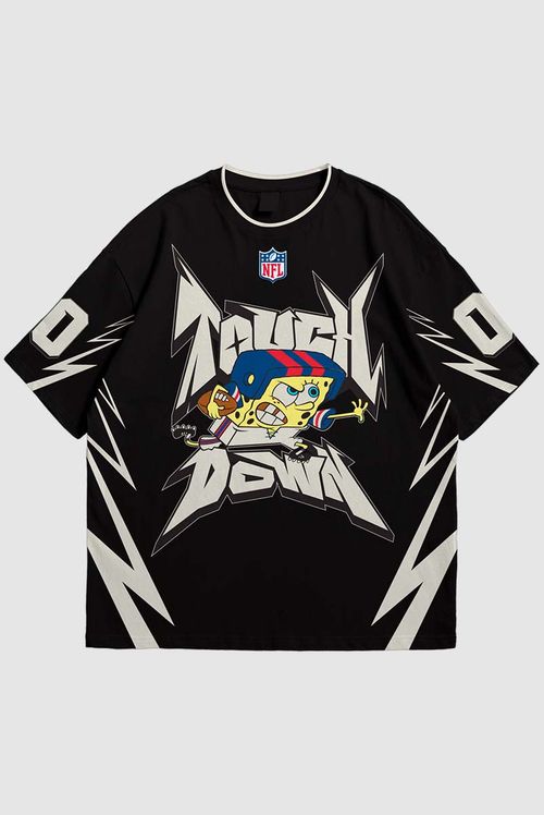 Camiseta NFL + Bob Esponja Touchdown
