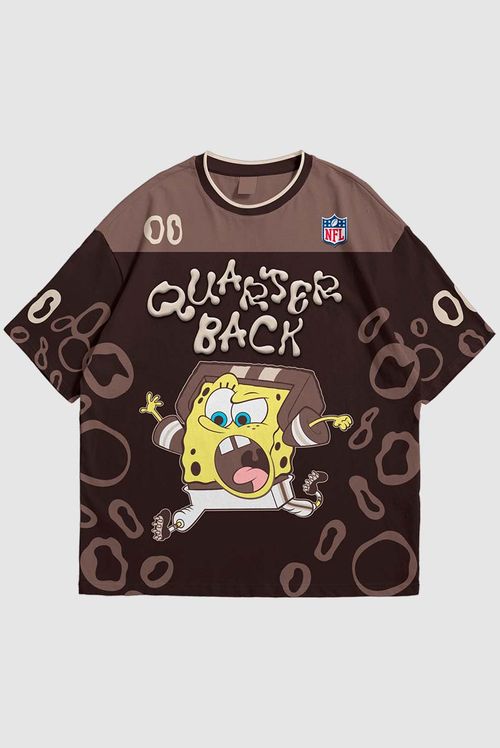 Camiseta NFL + Bob Esponja Quarterback
