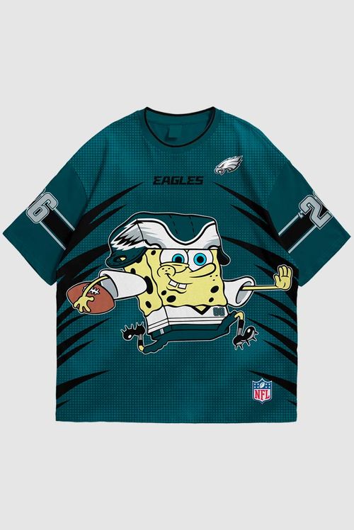 Camiseta NFL + Bob Esponja Eagles