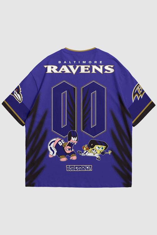 Camiseta NFL + Bob Esponja Ravens