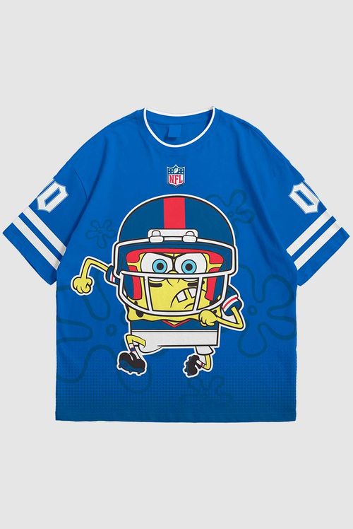 Camiseta NFL + Bob Esponja Players