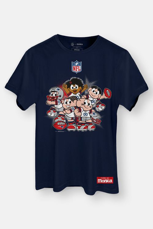 Camiseta NFL + Turma da Mônica Patriots