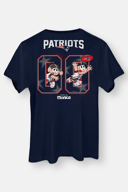 Camiseta NFL + Turma da Mônica Patriots