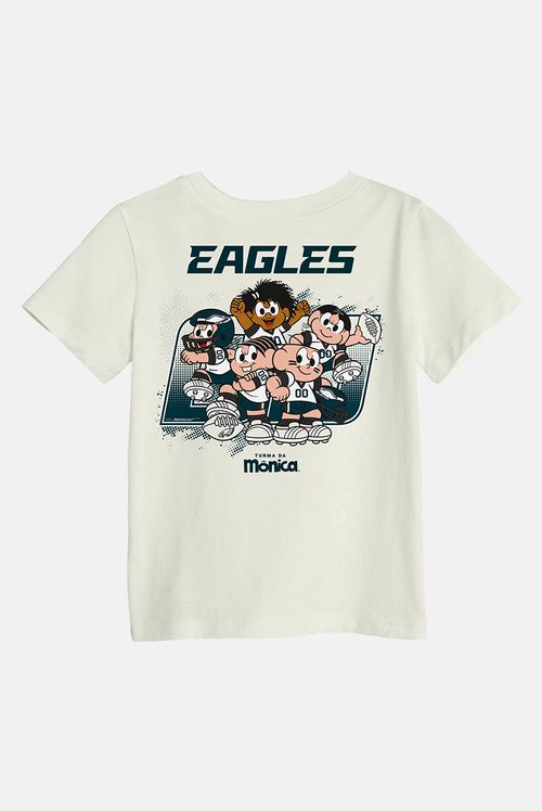 Camiseta Infantil NFL + Turma da Mônica Eagles