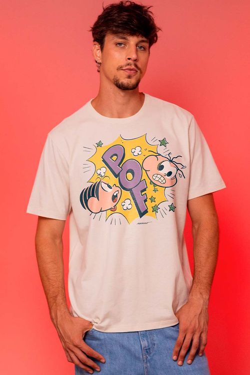 Camiseta Turma da Mônica Mônica Cebolinha POF