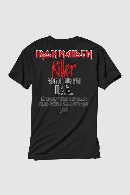 Camiseta Iron Maiden Killer World Tour 81